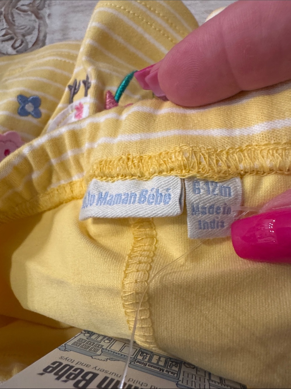JoJo Maman Bébé Yellow Bird Embroidered Kids Matching Set - Picture 7 of 15